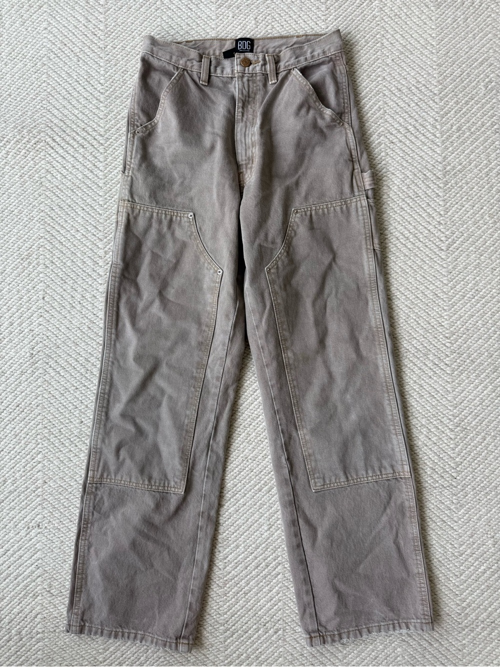 BDG Green Cargo Straight Leg Carpenter Jeans Pant sz 28